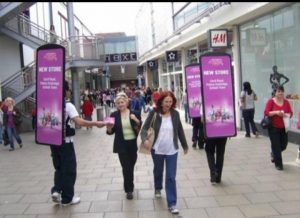 walking digital billboard advertising